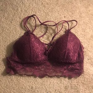 Cute Burgundy Bralette